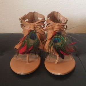 Kelsi Dagger Peacock Mini-Wedge Sandal